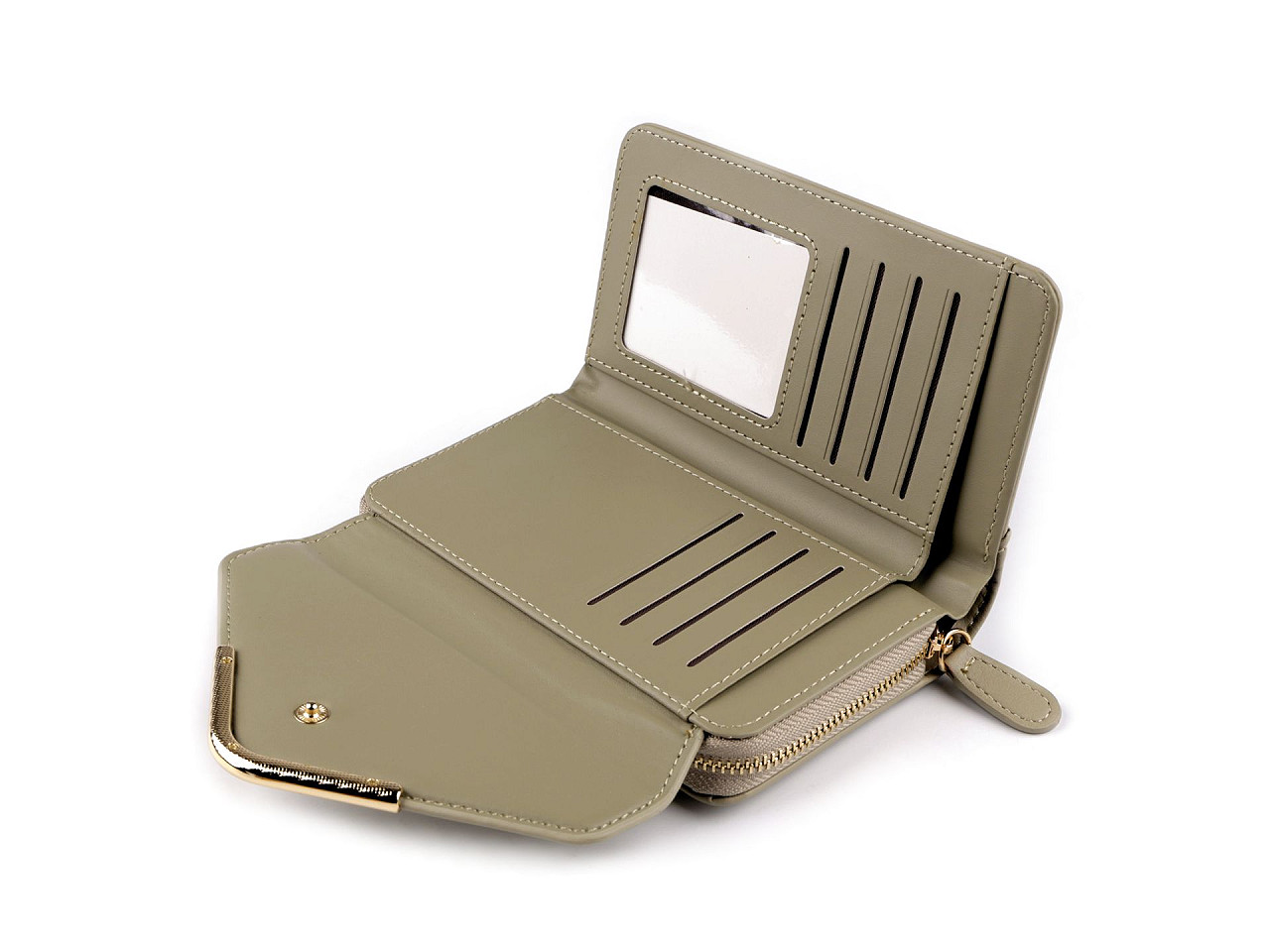 Geldbörse für damen, 9 x 15 cm - Beige (1 Stück)