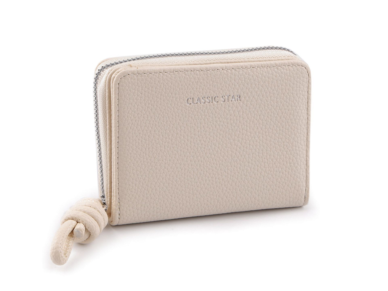 Geldbörse für damen, 9 x 12 cm - Hellbeige (1 Stück)