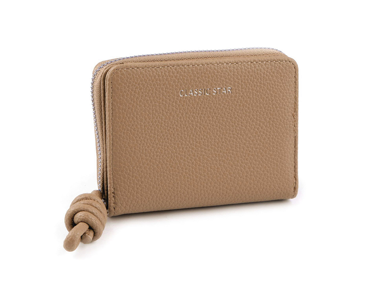 Geldbörse für damen, 9 x 12 cm - Hellbeige (1 Stück)