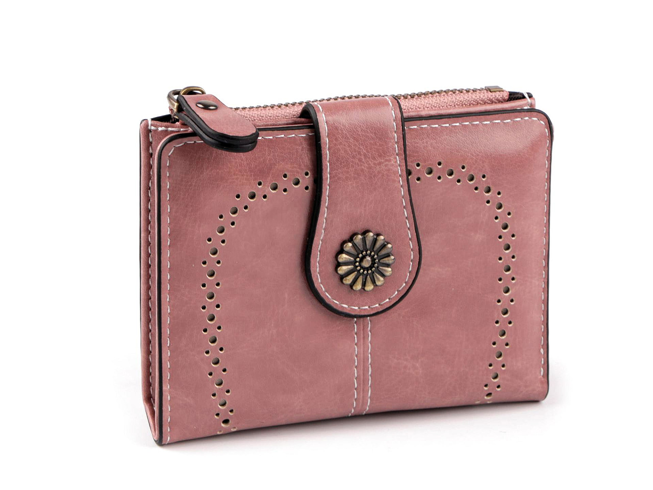 Geldbörse für damen, 9 x 12 cm - Grau (1 Stück)