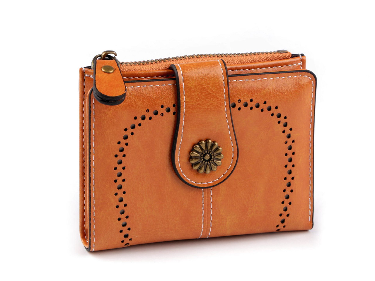 Geldbörse für damen, 9 x 12 cm - Grau (1 Stück)