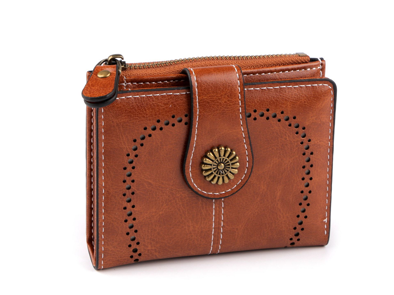 Geldbörse für damen, 9 x 12 cm - Grau (1 Stück)