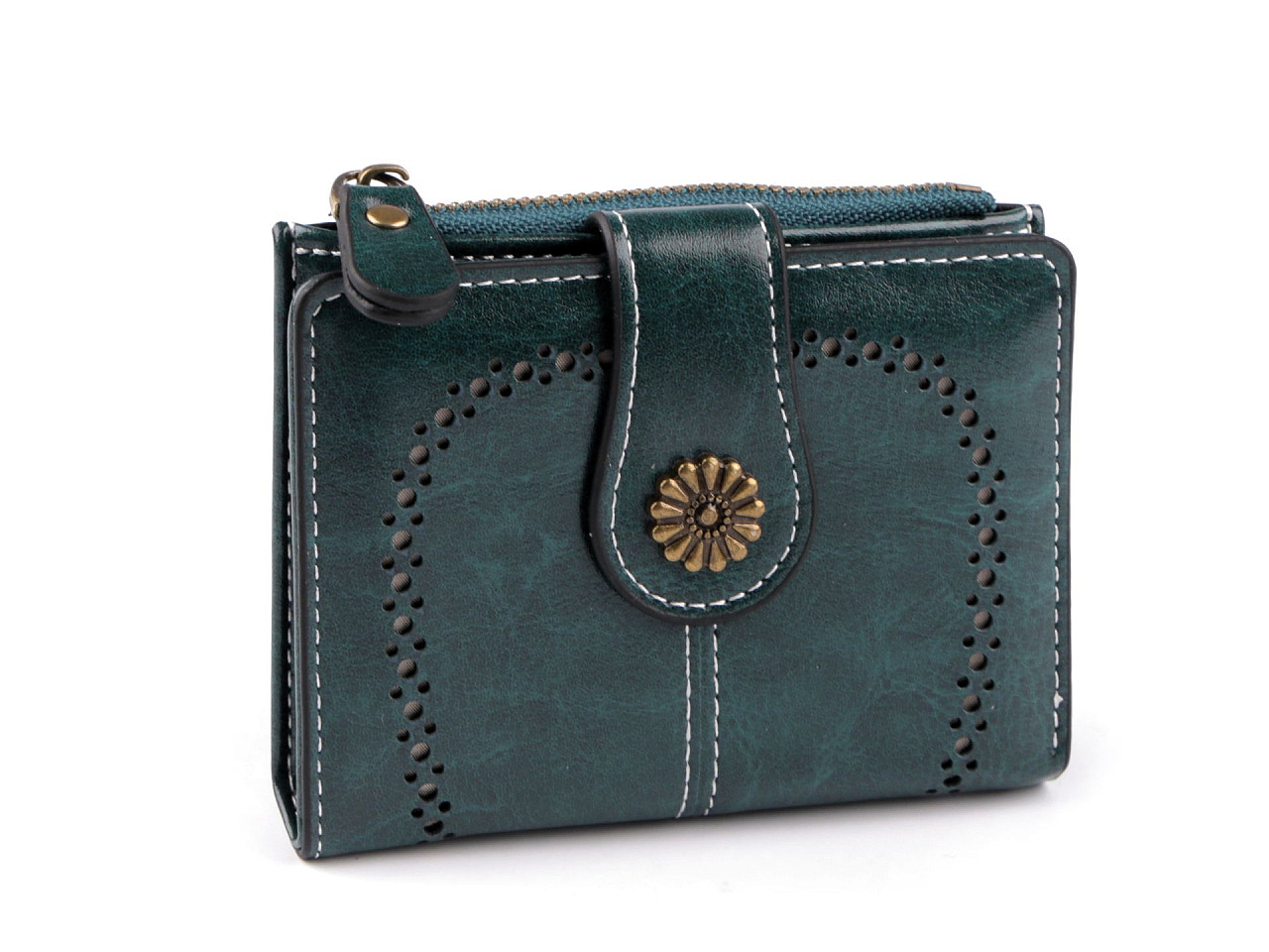 Geldbörse für damen, 9 x 12 cm - Grau (1 Stück)