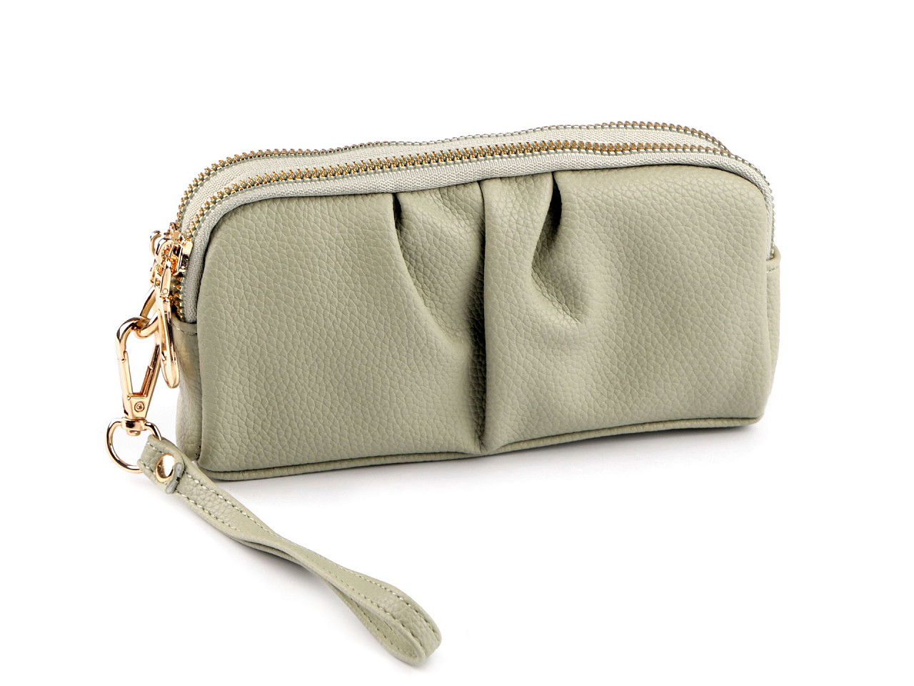 Handtasche/ etui, 18 x 9,5 cm - Grün (1 Stück)