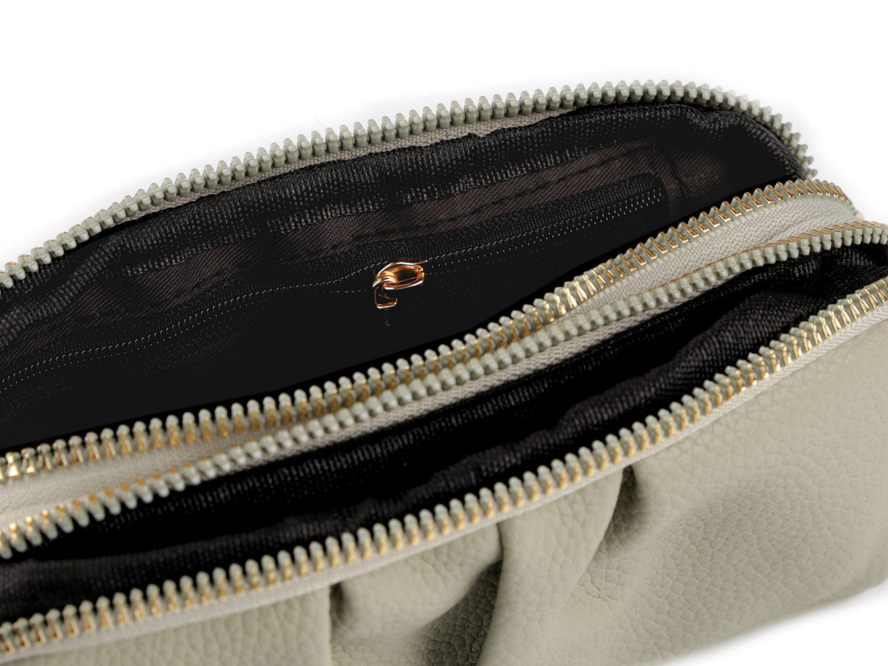 Handtasche/ etui, 18 x 9,5 cm - Grün (1 Stück)