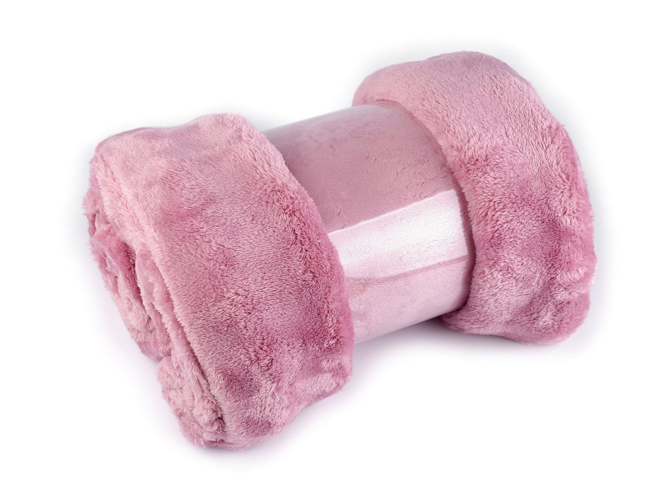 Bubble-fleece-decke, 150 x 200 cm - Altrosa (1 Stück)