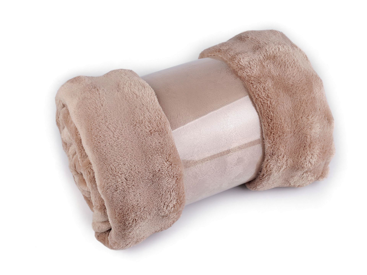 Bubble-fleece-decke, 150 x 200 cm - Altrosa (1 Stück)