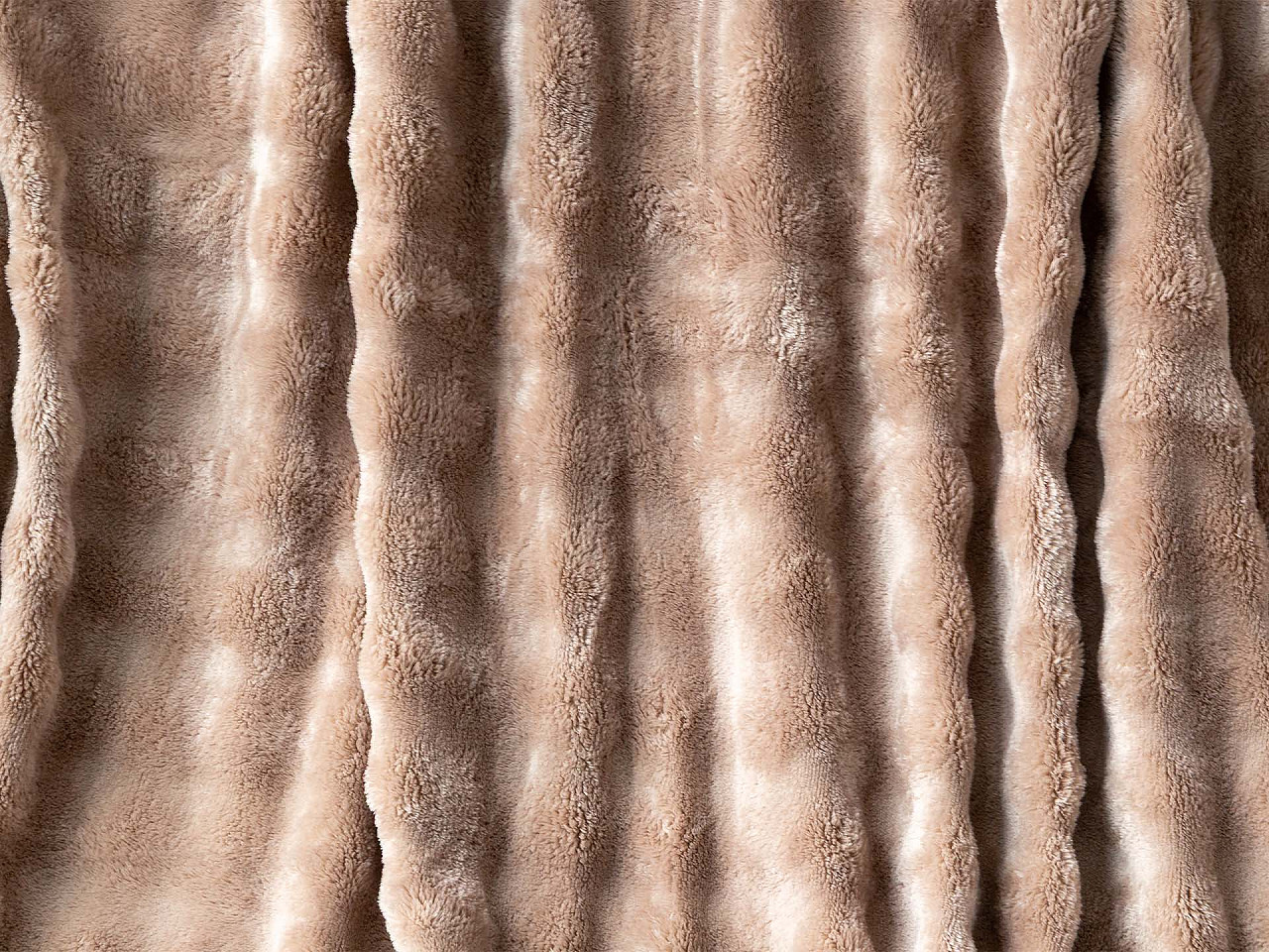 Bubble-fleece-decke, 150 x 200 cm - Altrosa (1 Stück)