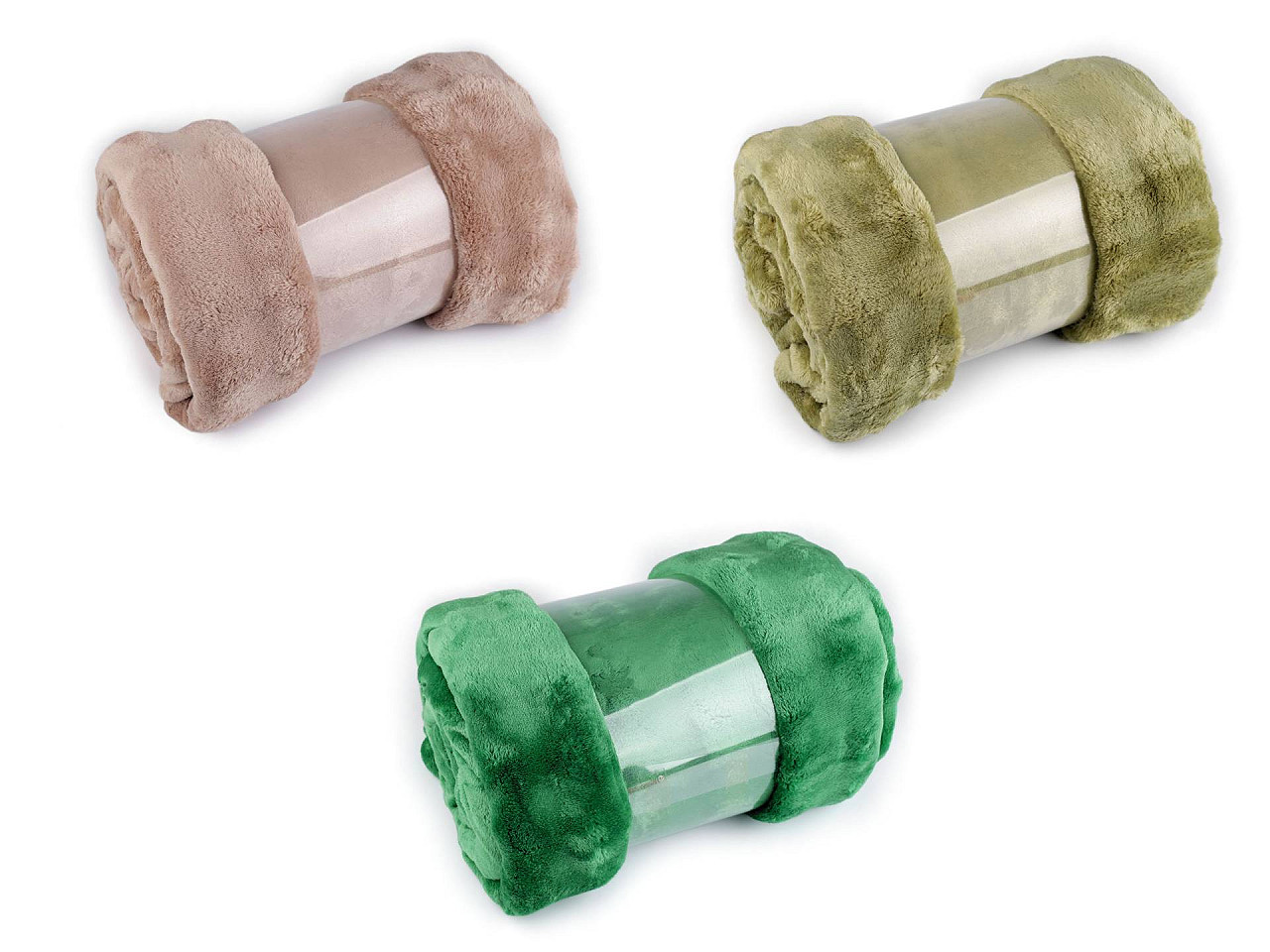 Bubble-fleece-decke, 150 x 200 cm - Altrosa (1 Stück)