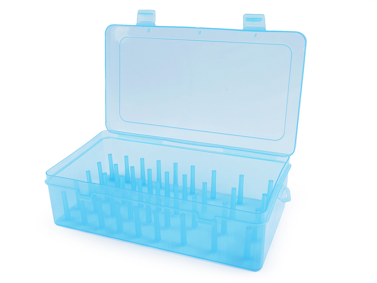 Kunststoffbox für 42 fäden - Transparent (1 Stück)