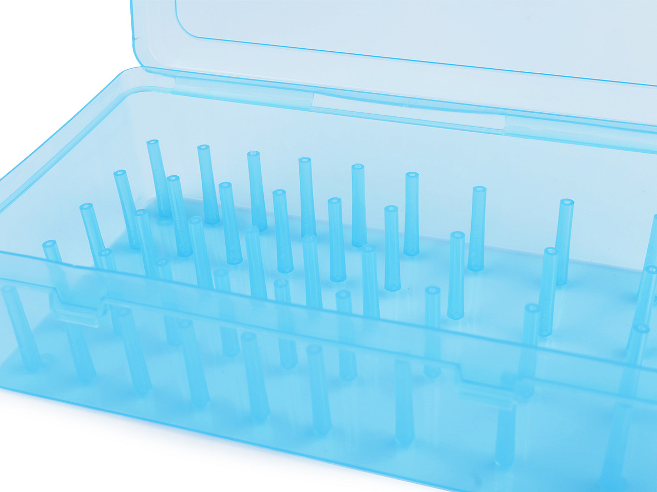 Kunststoffbox für 42 fäden - Transparent (1 Stück)