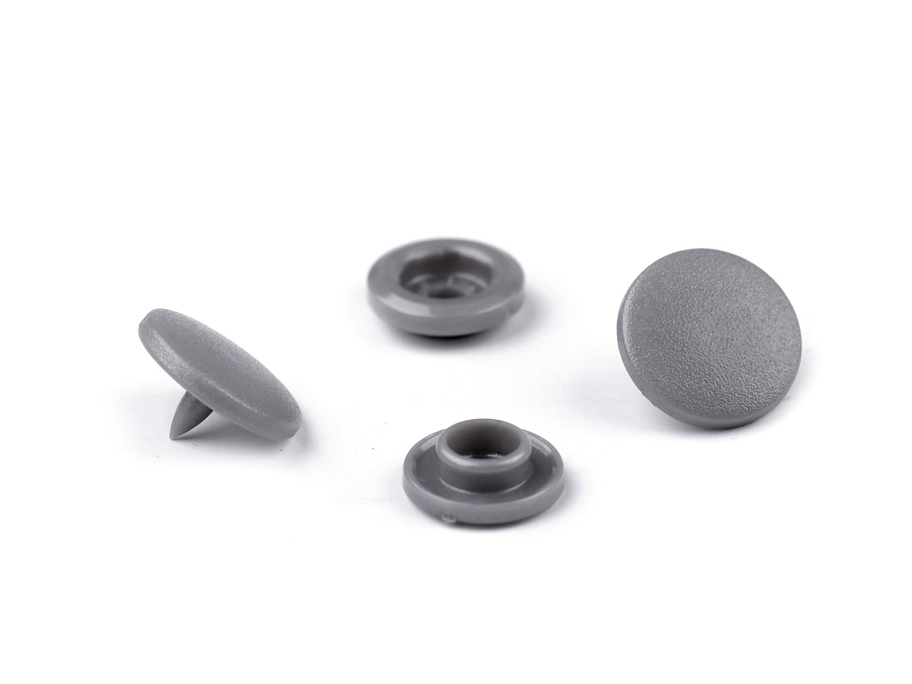 Kunststoff-druckknöpfe/snaps gr. 20" - Hellrosa (50 Sets)