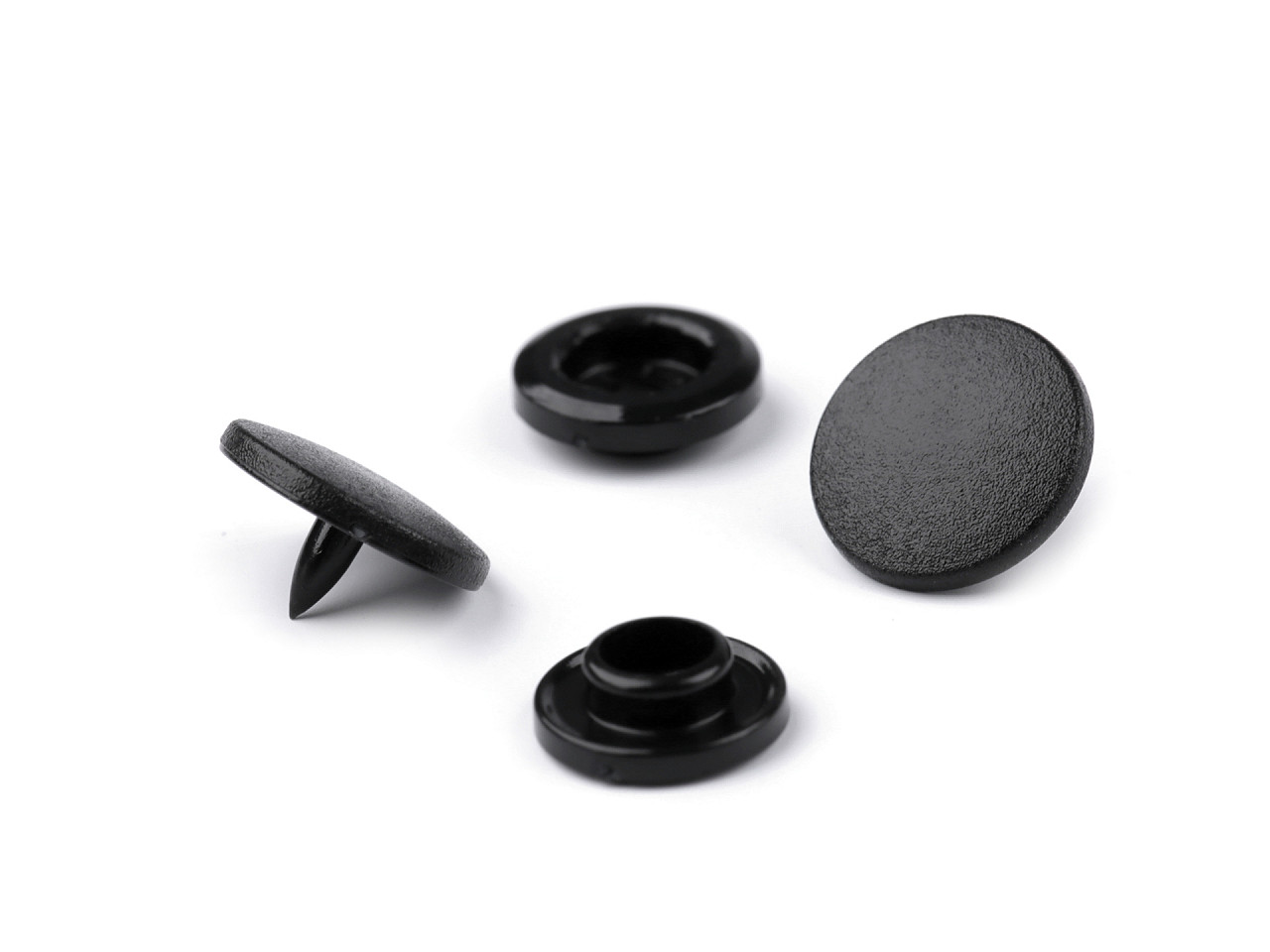 Kunststoff-druckknöpfe/snaps gr. 20" - Hellrosa (50 Sets)