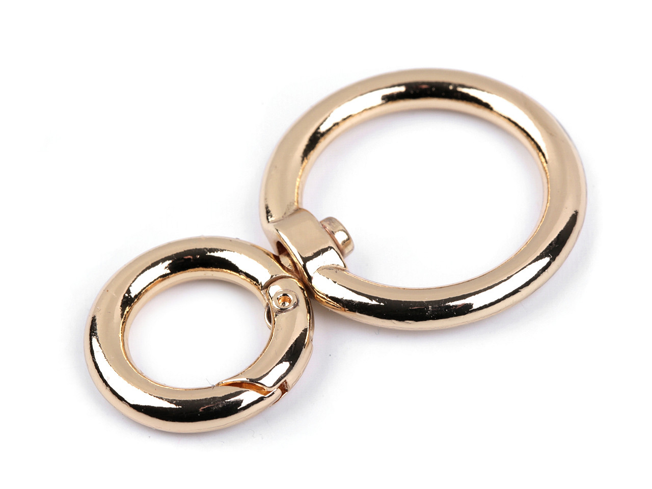 Metall-drehkarabiner, durchzug 25 mm - Nickel (1 Stück)