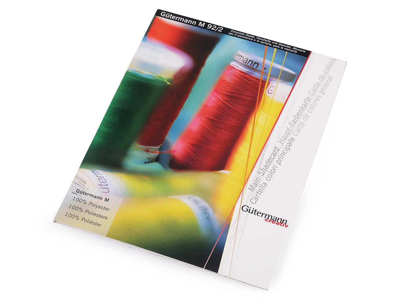 Farbkarte für nähgarn gütermann 100 m, 500 m, jeans - Siehe abbildung (1 Stück)