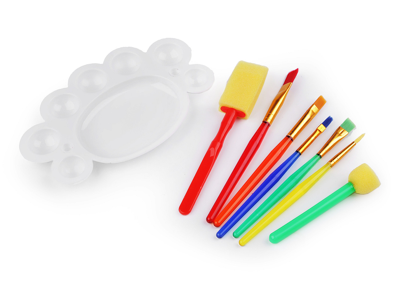 Bürsten set mit palette - Siehe abbildung (1 Set)