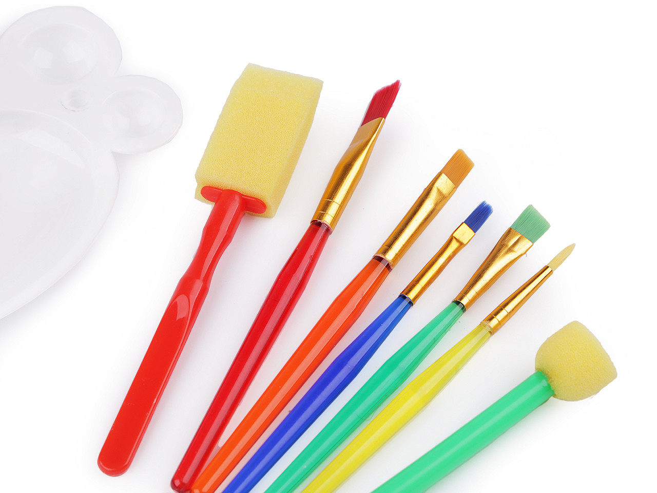 Bürsten set mit palette - Siehe abbildung (1 Set)