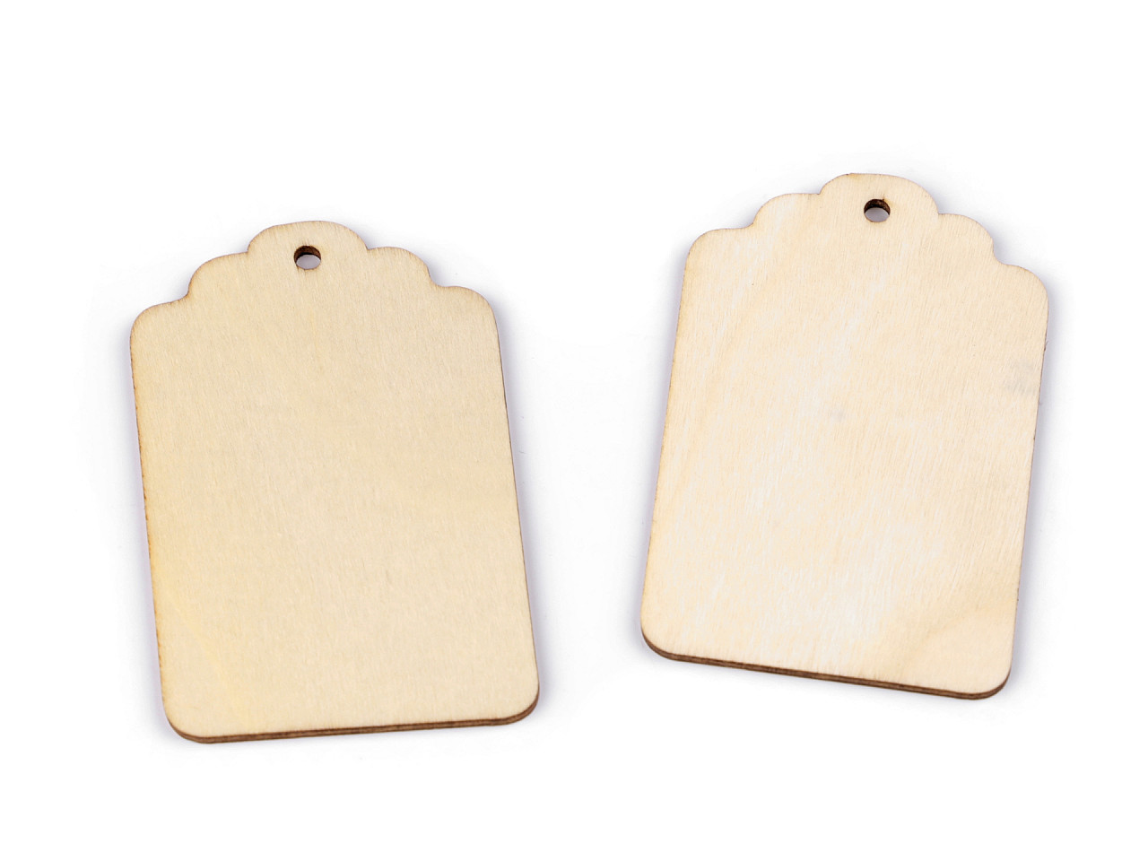 Holzschild zum bemalen/verzieren - Natürlich hell (50 Stücke)