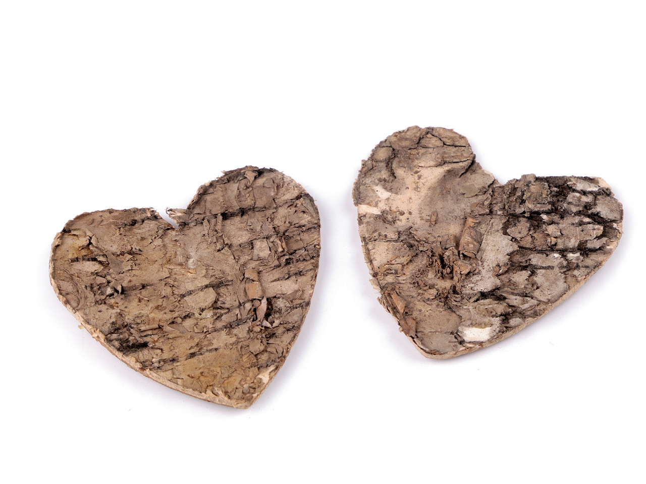 Herz aus birkenrinde - Naturale (10 Stücke)