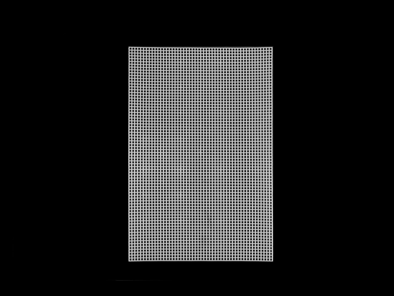 Kanava/gitter zum sticken aus kunststoff, 20,2 x 30,4 cm - Schwarz (1 Stück)