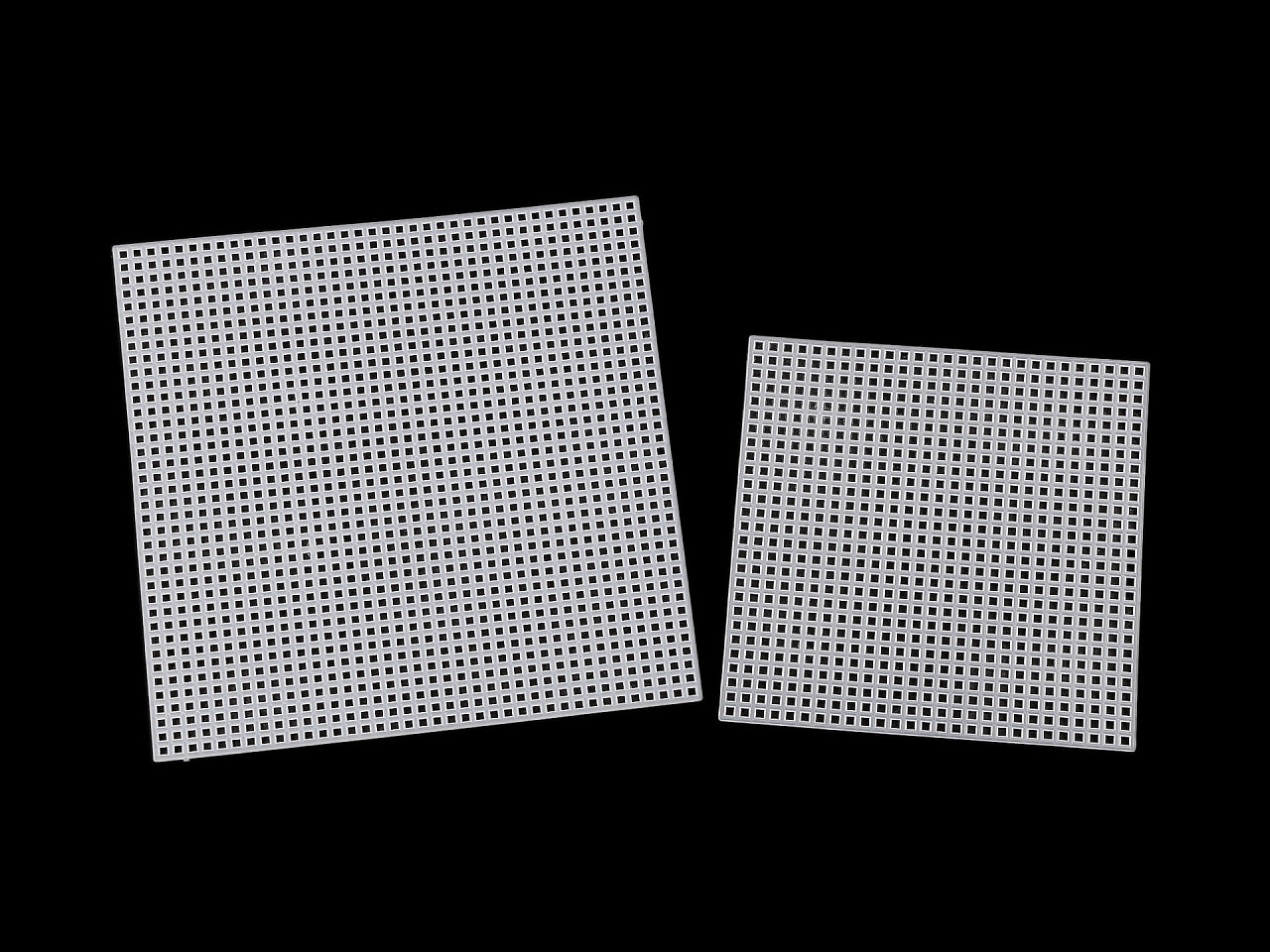 Kanevas/gitter zum sticken aus kunststoff - Weiß (1 Stück)