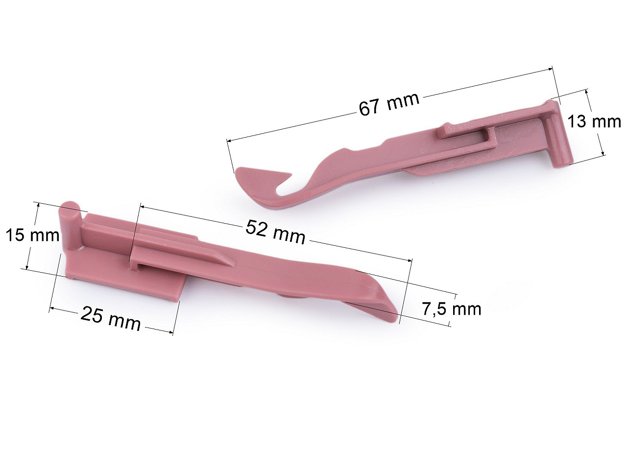 Ersatzhaken/nadel für strickmühle - Altrosa (50 Stücke)