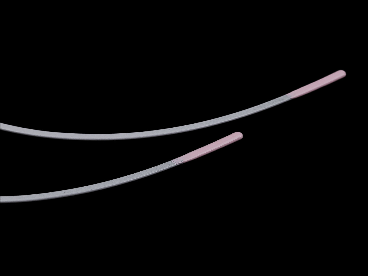 Bh-bügel aus metall flach - Weiß (10 Paare)