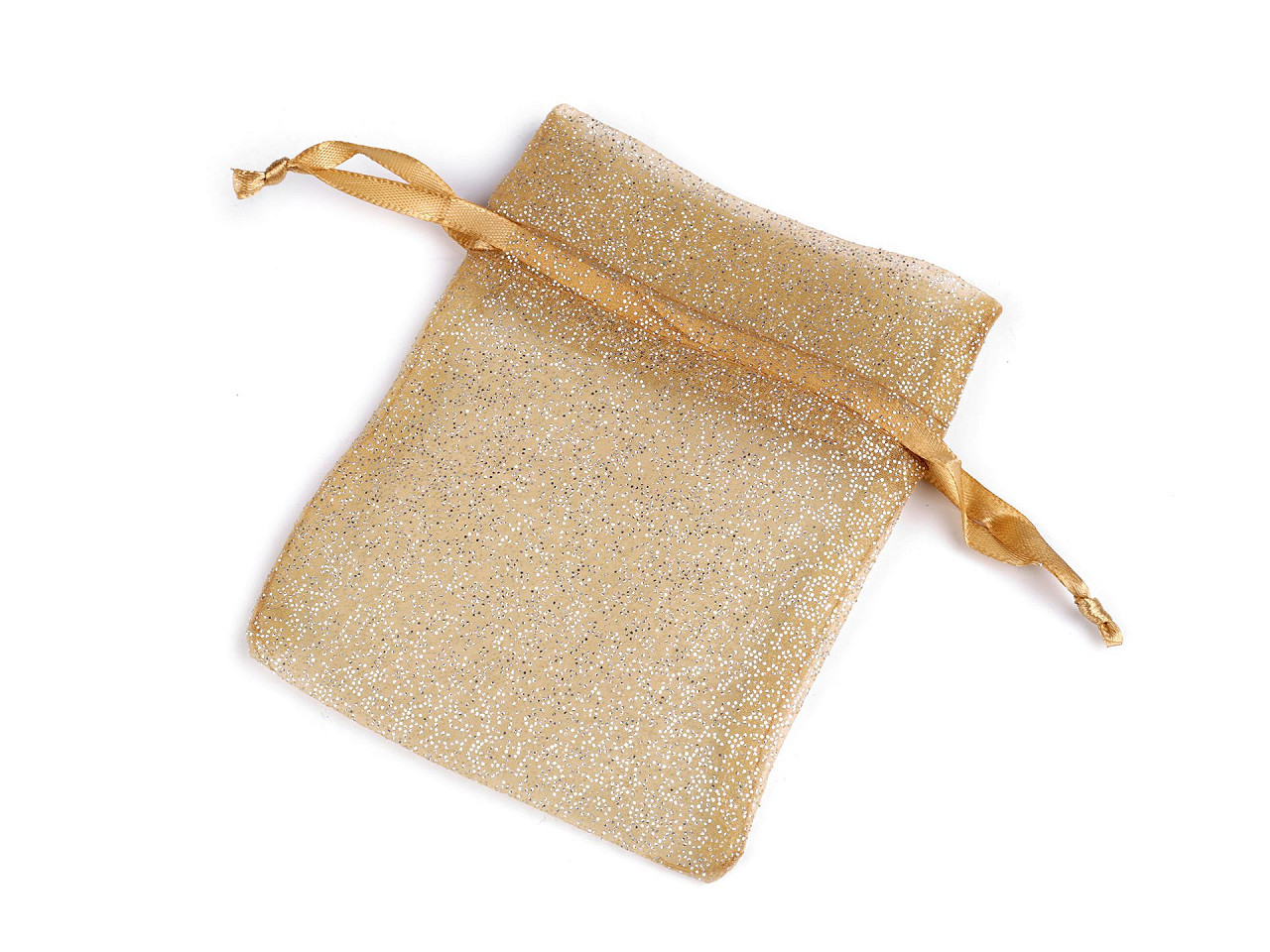 Geschenkbeutel 10 x 13 cm organza mit glitzer - Bordeaux (10 Stücke)