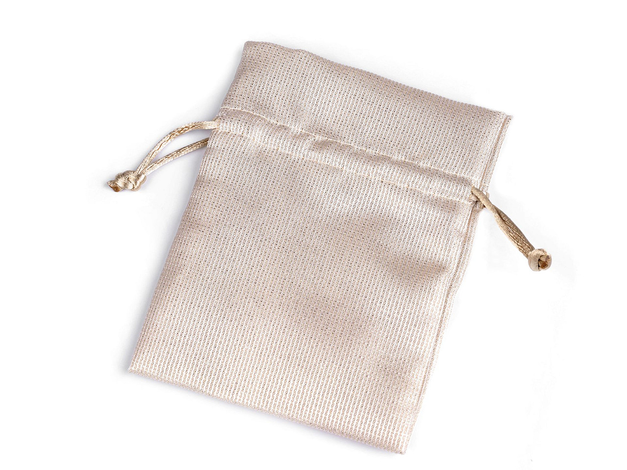 Geschenkbeutel 10 x 13 cm satin mit lurex - Hell-grau (1 Stück)