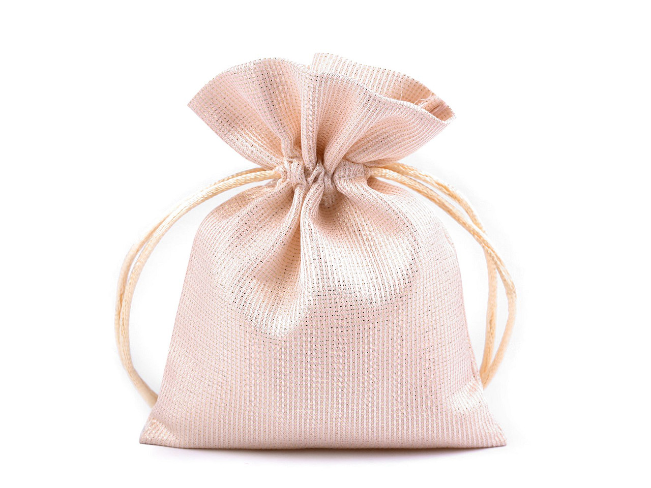 Geschenkbeutel 10 x 13 cm satin mit lurex - Hell-grau (1 Stück)
