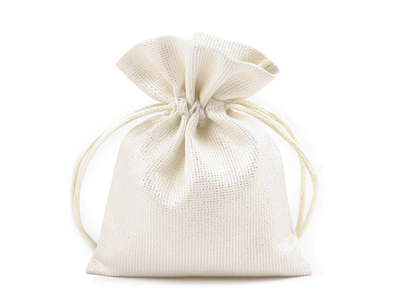 Geschenkbeutel 10 x 13 cm satin mit lurex - Hell-grau (1 Stück)