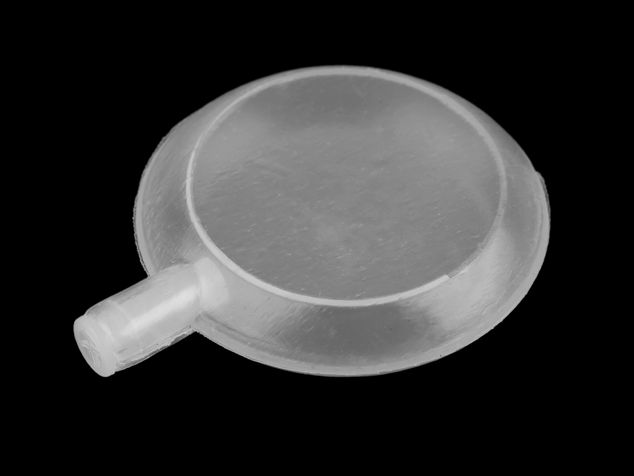 Quietscher für textilprodukte flach ø 42 mm - Transparent (20 Stücke)