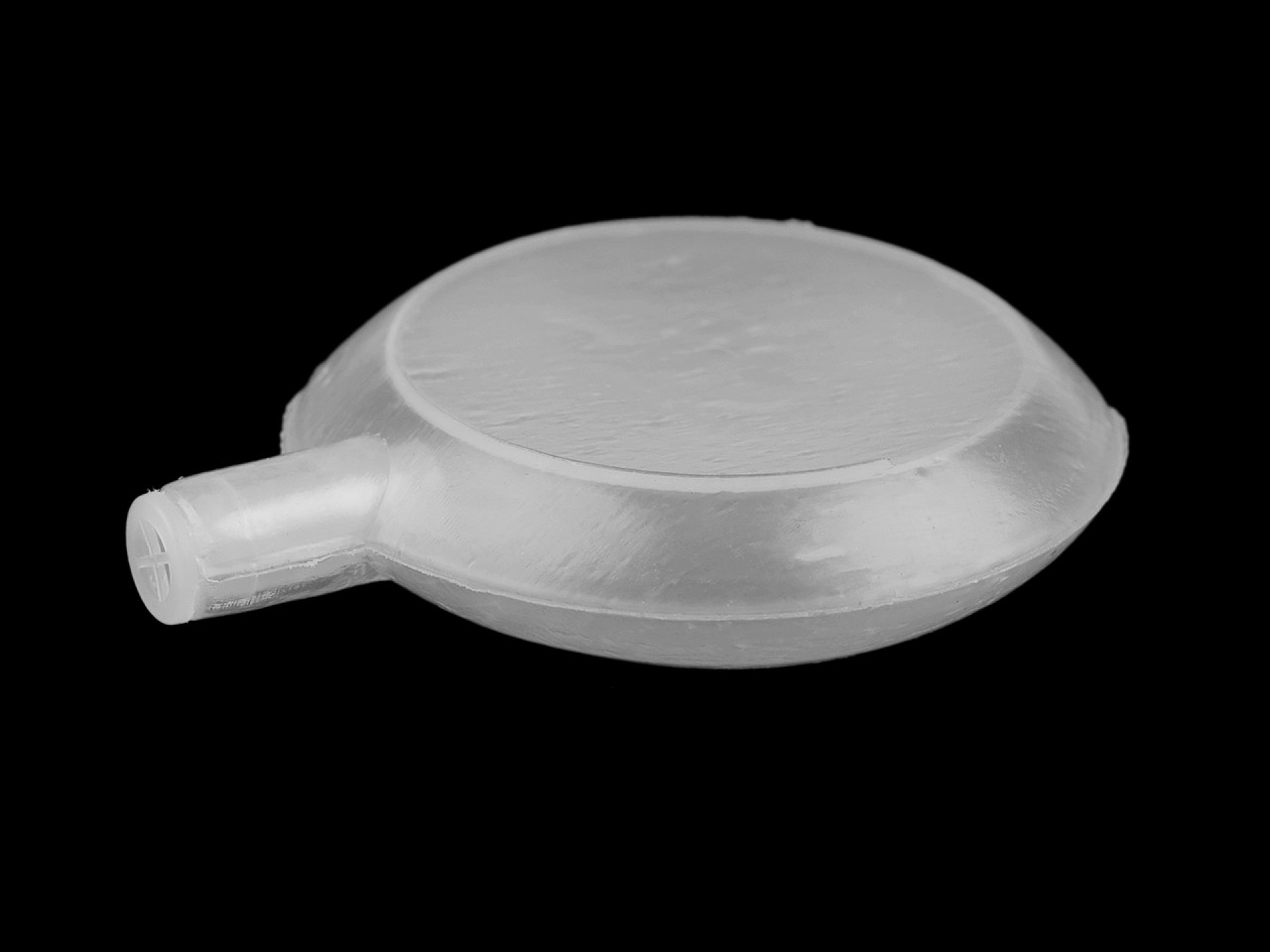 Quietscher für textilprodukte flach ø 42 mm - Transparent (20 Stücke)