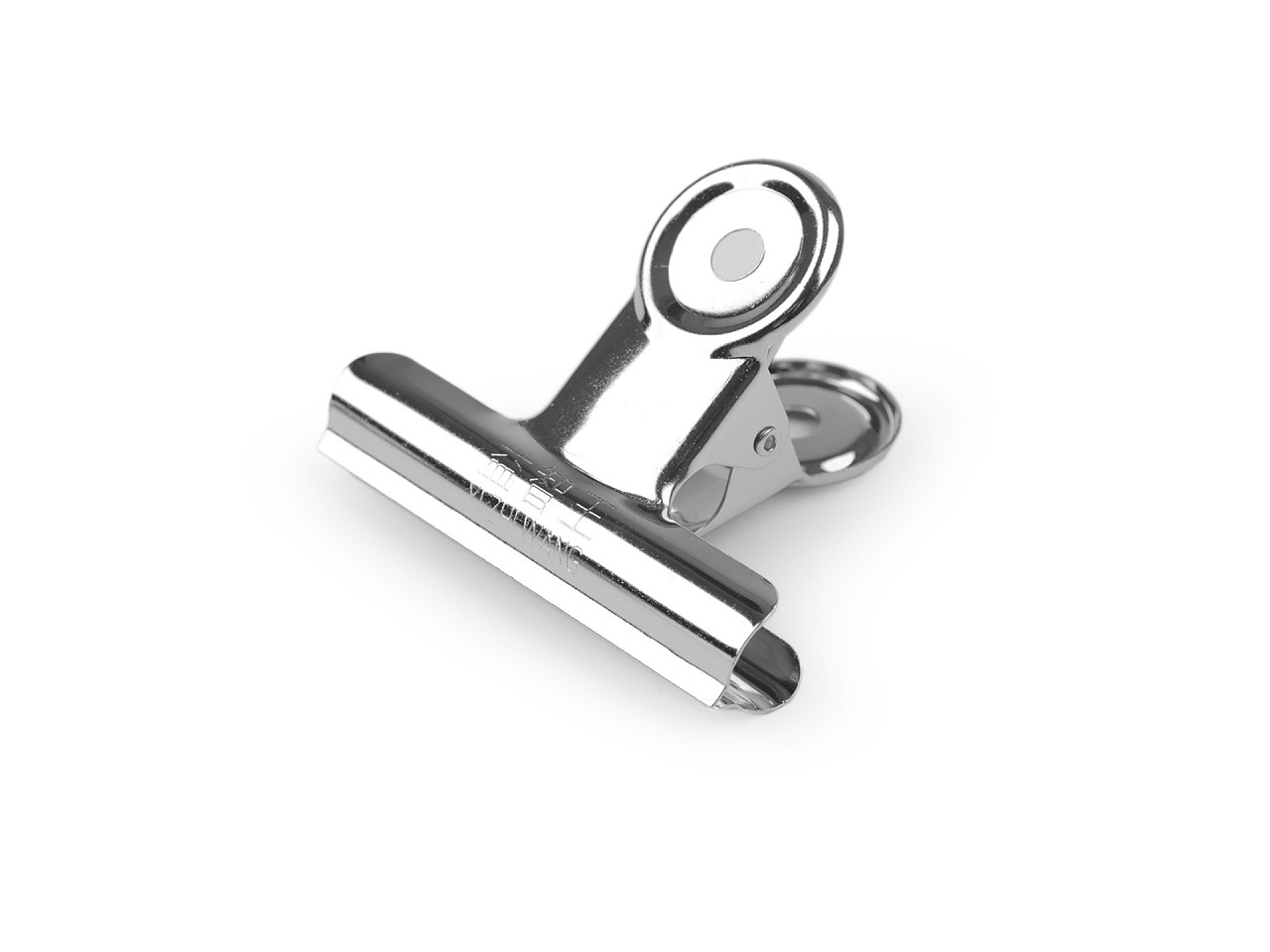 Metallklammer mit feder für stoffe 6,3 cm - Nickel (6 Stücke)