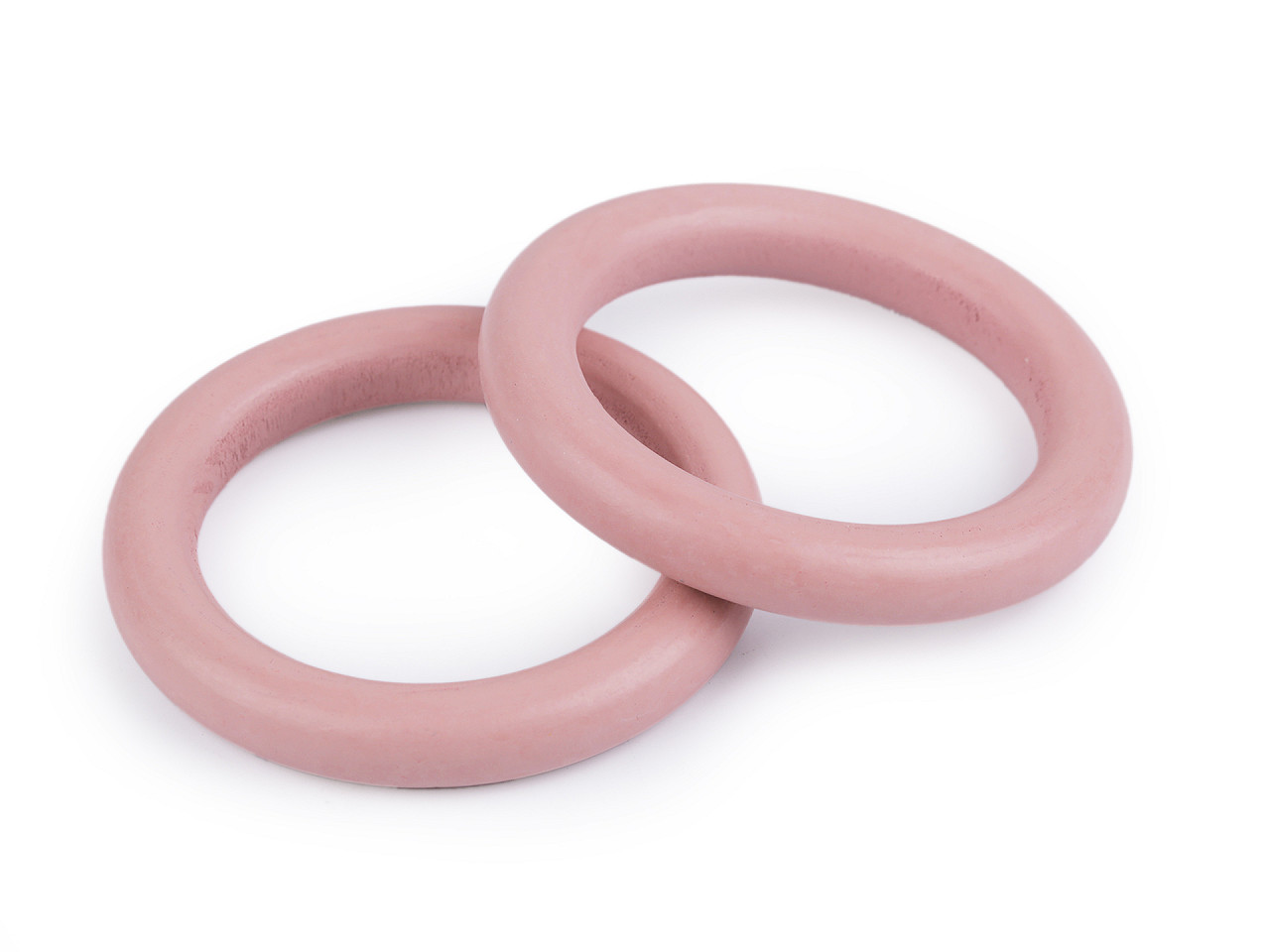 Farbiger holzring außen-ø 70 mm - Gold (10 Stücke)