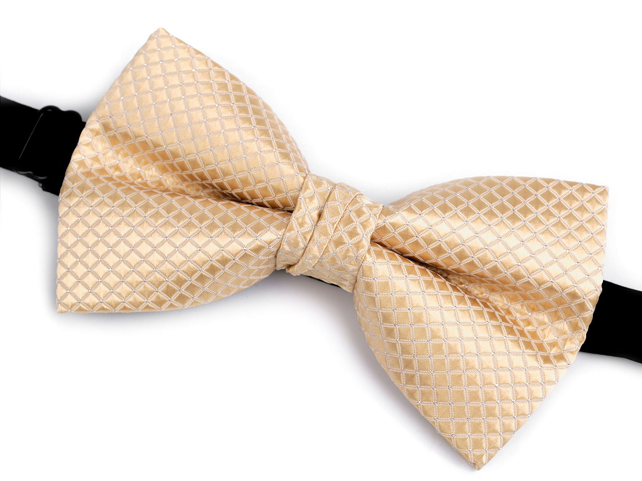 Fliege doppelt in box - Hellbeige (1 Stück)