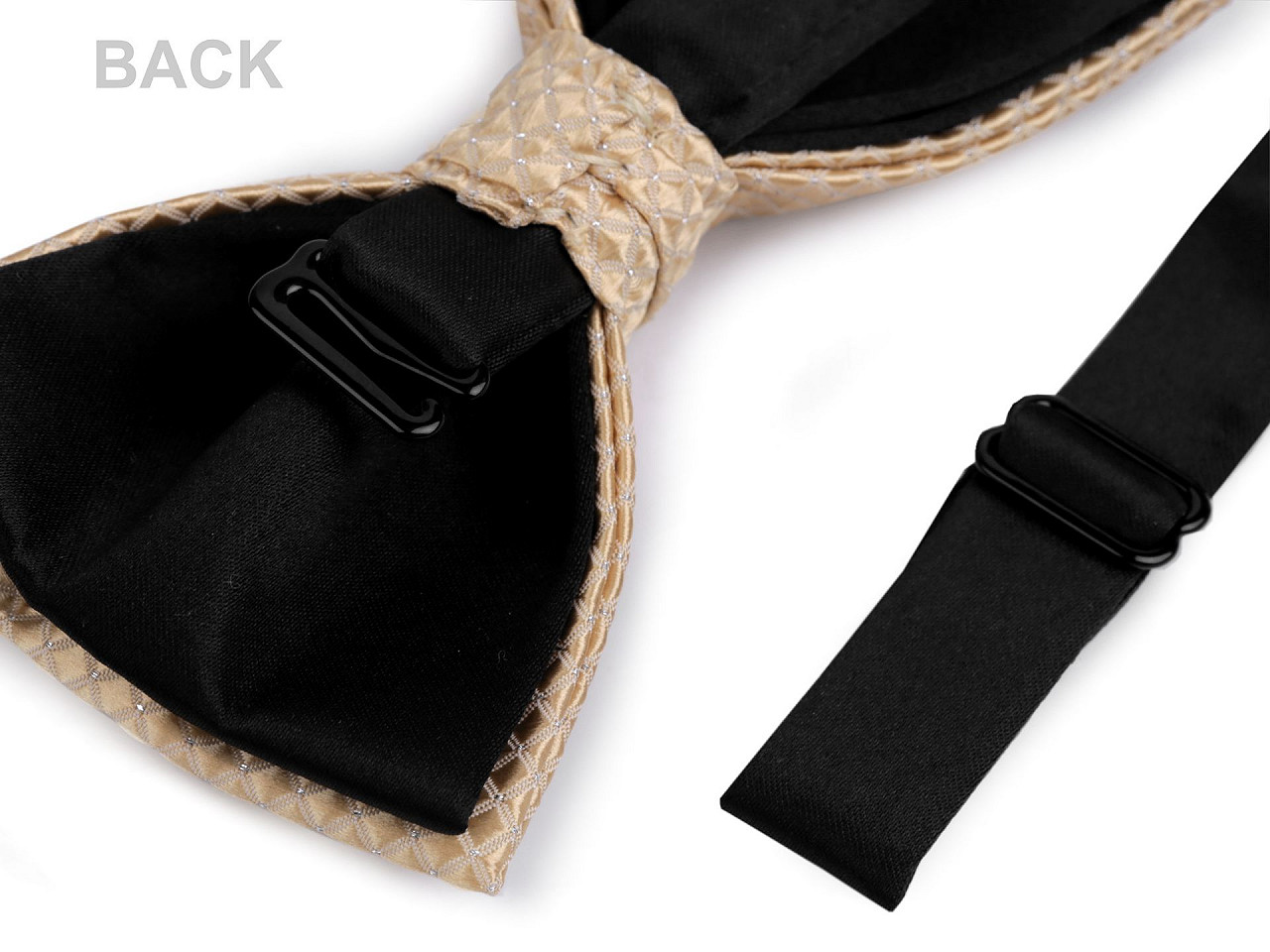 Fliege doppelt in box - Hellbeige (1 Stück)