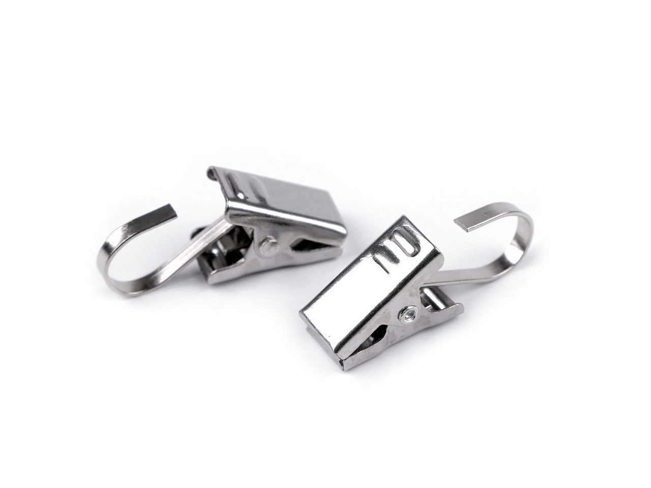 Clips für gardinen aus edelstahl - Nickel (20 Stücke)
