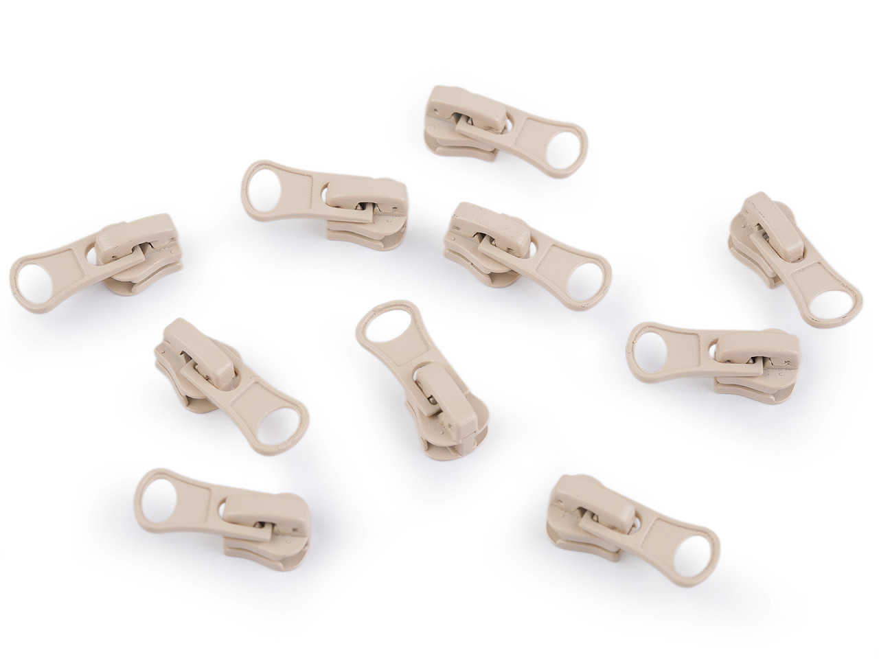 Schieber für knochenreißverschlüsse nr. 3 - Beige (10 Stücke)