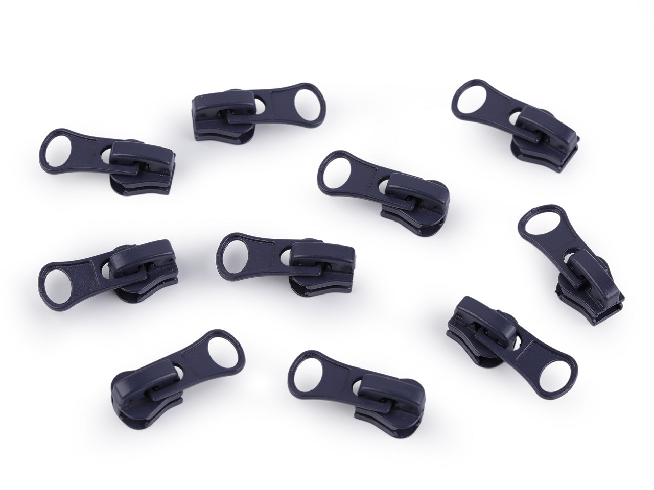 Schieber für knochenreißverschlüsse nr. 3 - Dunkelblau (10 Stücke)