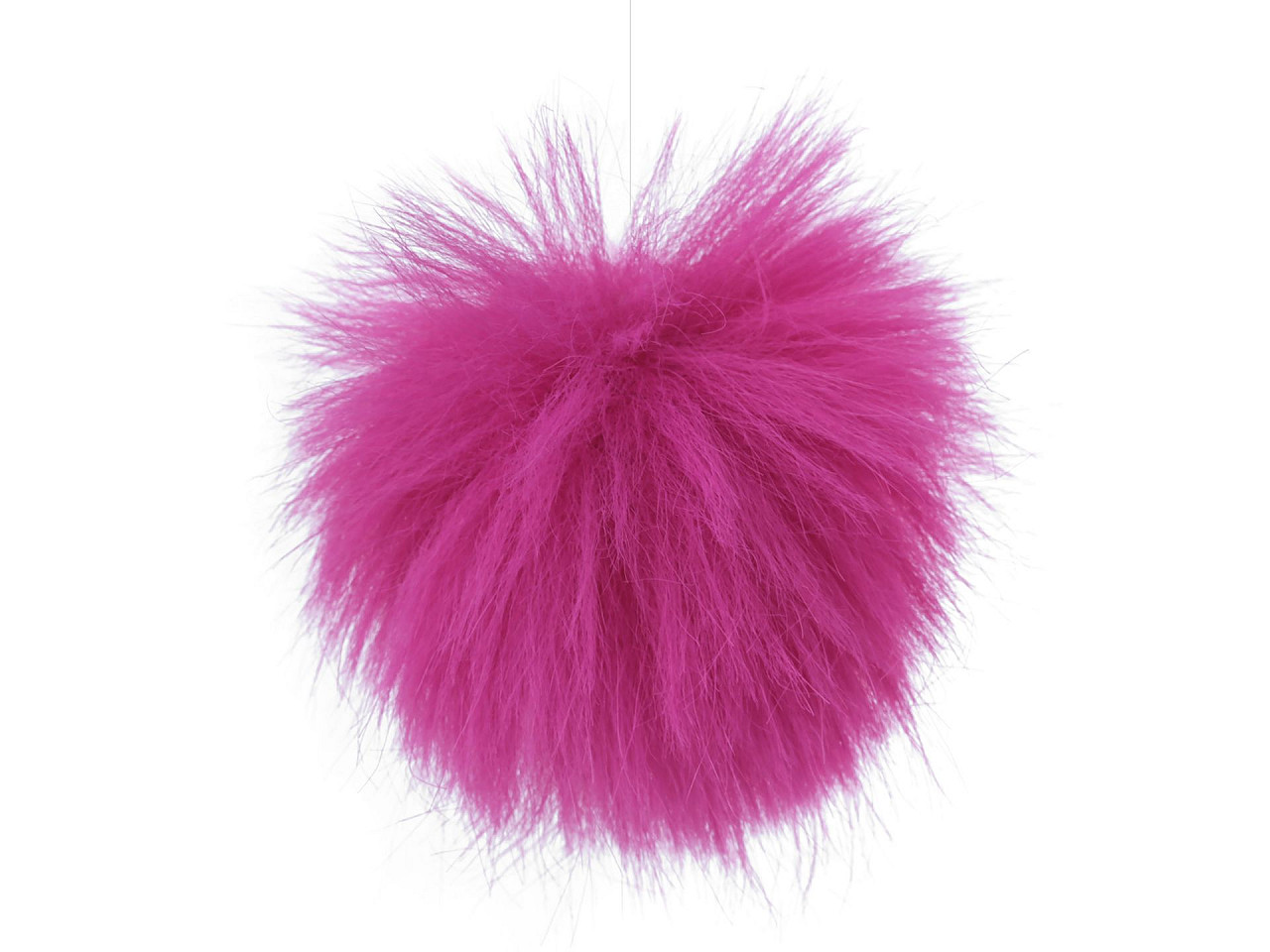 Fellbommel mit schlaufe ø 8 cm - Hell-grau (1 Stück)