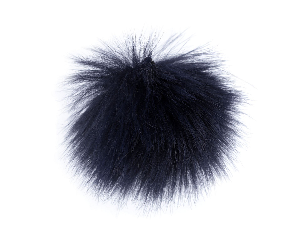 Fellbommel mit schlaufe ø 8 cm - Hell-grau (1 Stück)