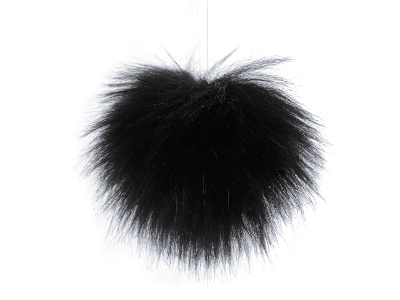 Fellbommel mit schlaufe ø 8 cm - Hell-grau (1 Stück)