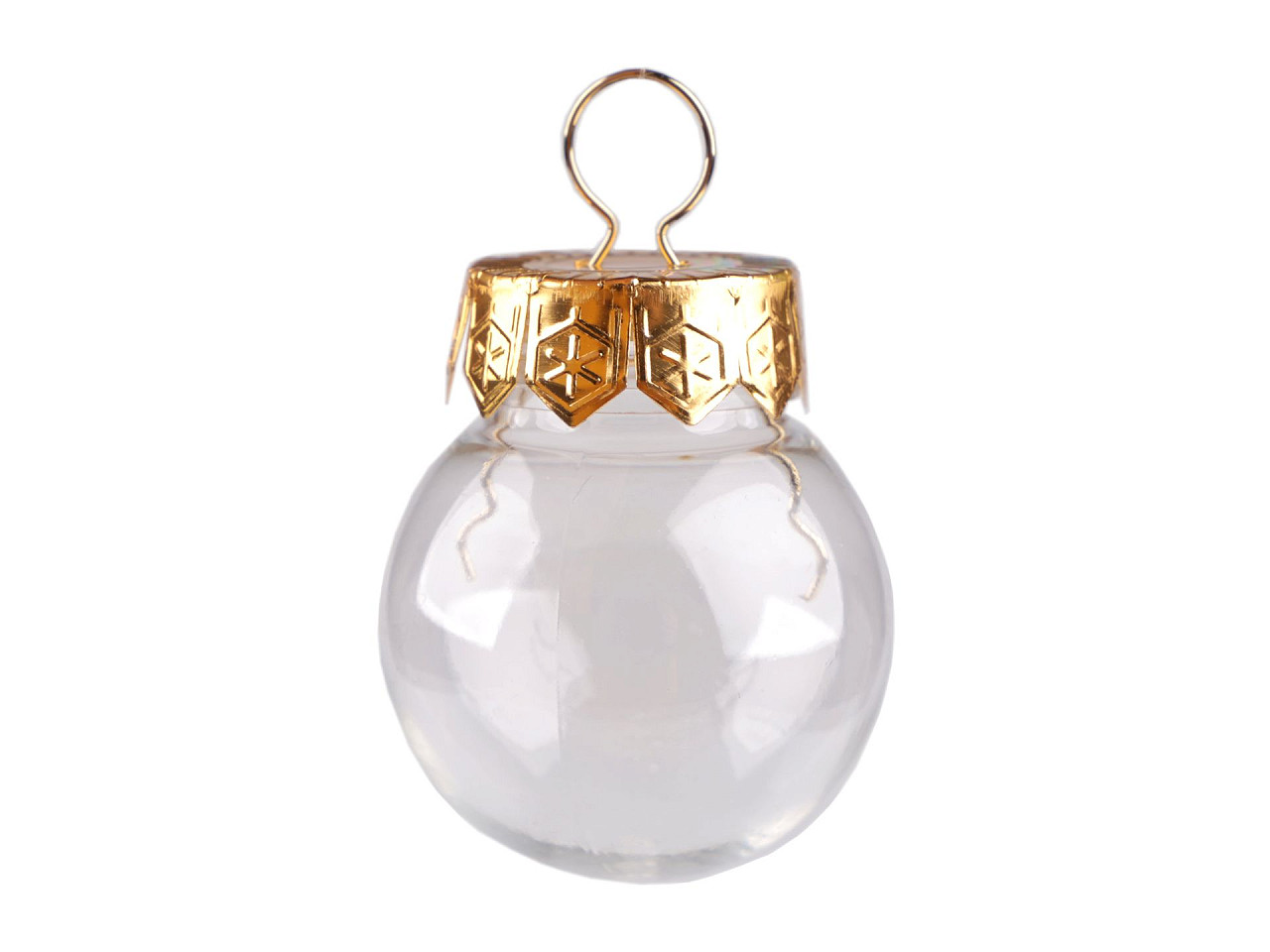 Weihnachtskugel zum verzieren, ø 4 cm - Transparent (10 Stücke)