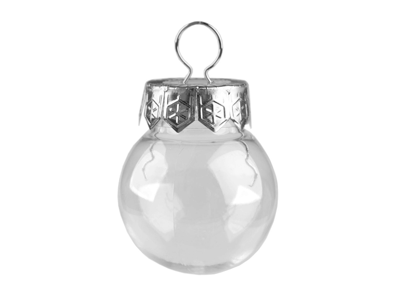 Weihnachtskugel zum verzieren, ø 4 cm - Transparent (10 Stücke)