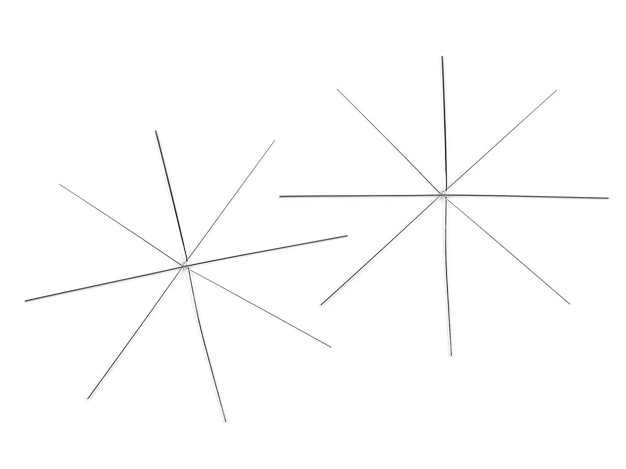 Weihnachtsstern/schneeflocke – drahtbasis für perlenarbeit, ø 12 cm - Platine (5 Stücke)