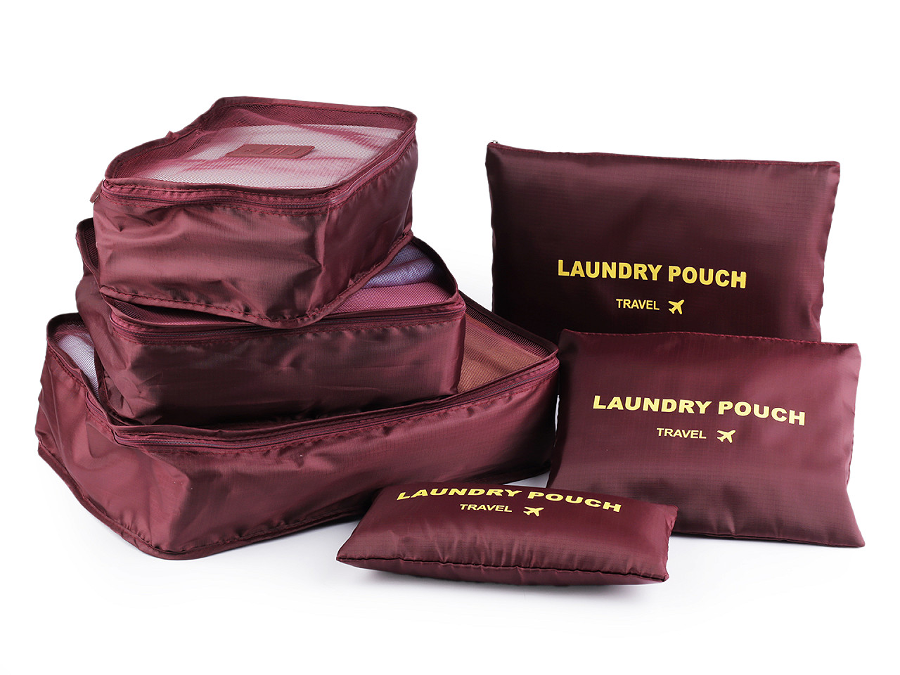 Set kofferorganizer, 6 stk. - Pink (1 Set)