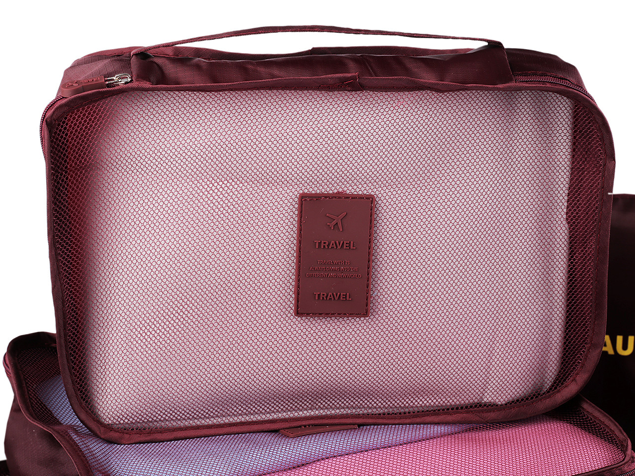 Set kofferorganizer, 6 stk. - Pink (1 Set)