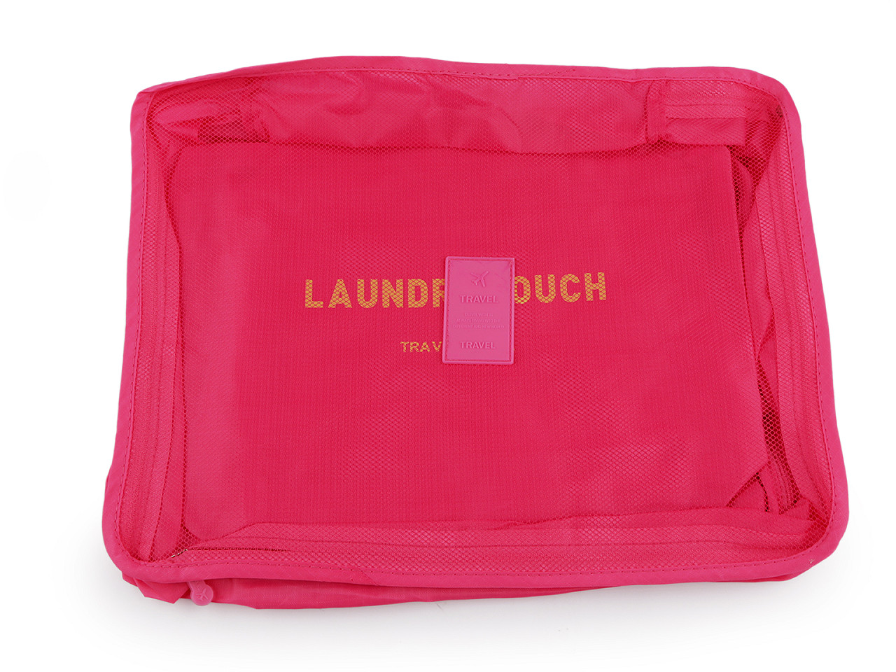 Set kofferorganizer, 6 stk. - Pink (1 Set)