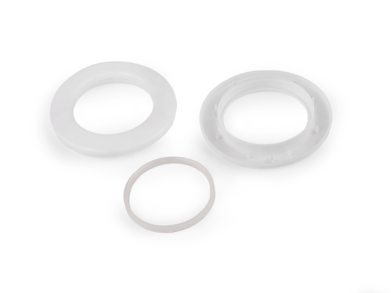 Click-öse für gardinen und vorhänge, innen-ø 42 mm - Weiß (10 Sets)